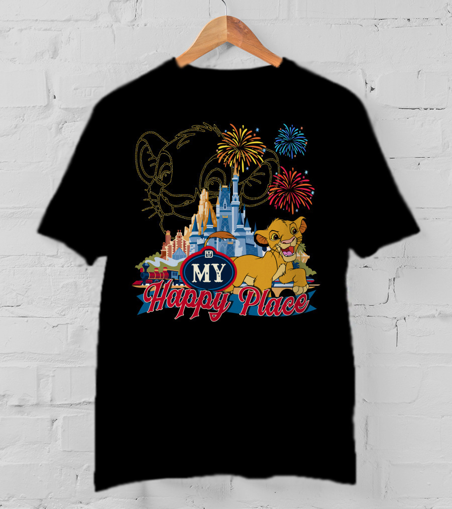 Simba My Happy Place Fireworks Magic Castle T-Shirt