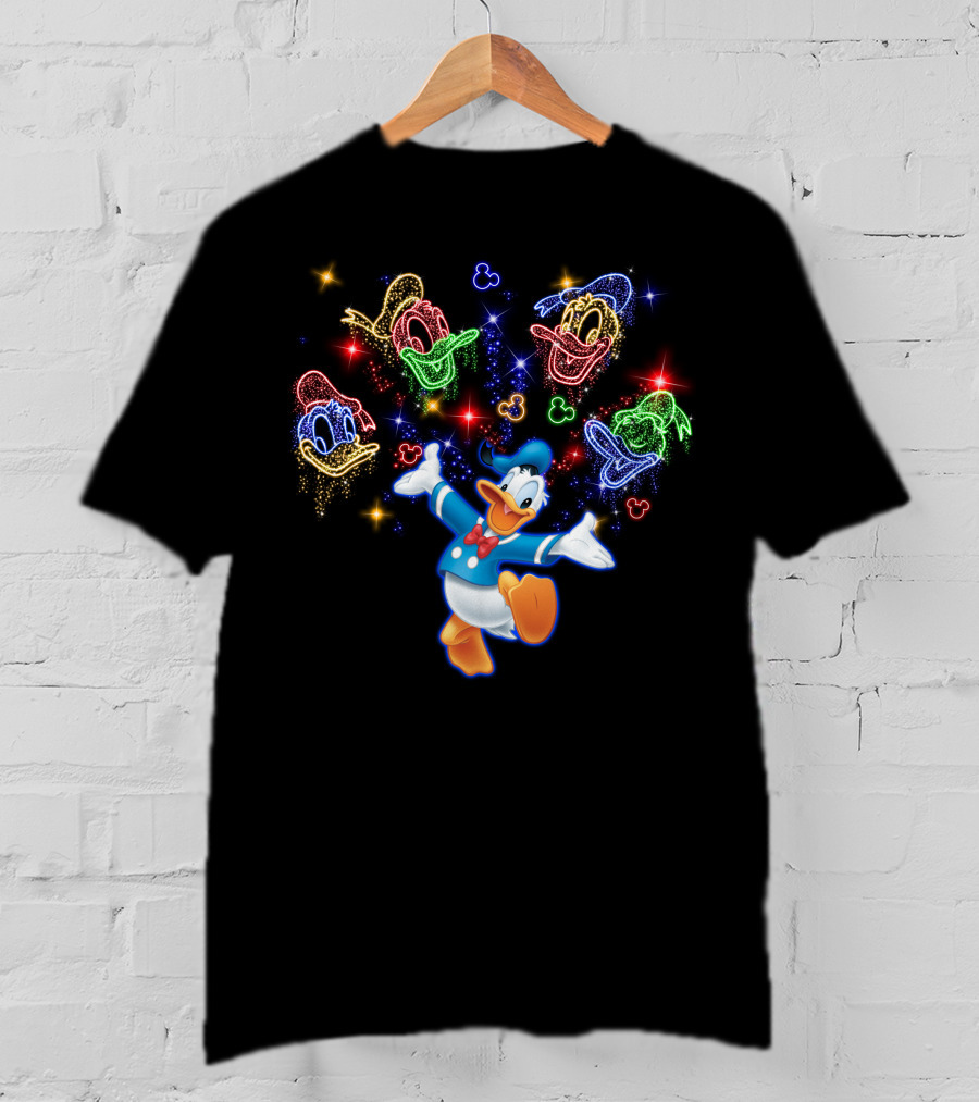 Donald Duck Neon Expressions Disney Favorites T-Shirt