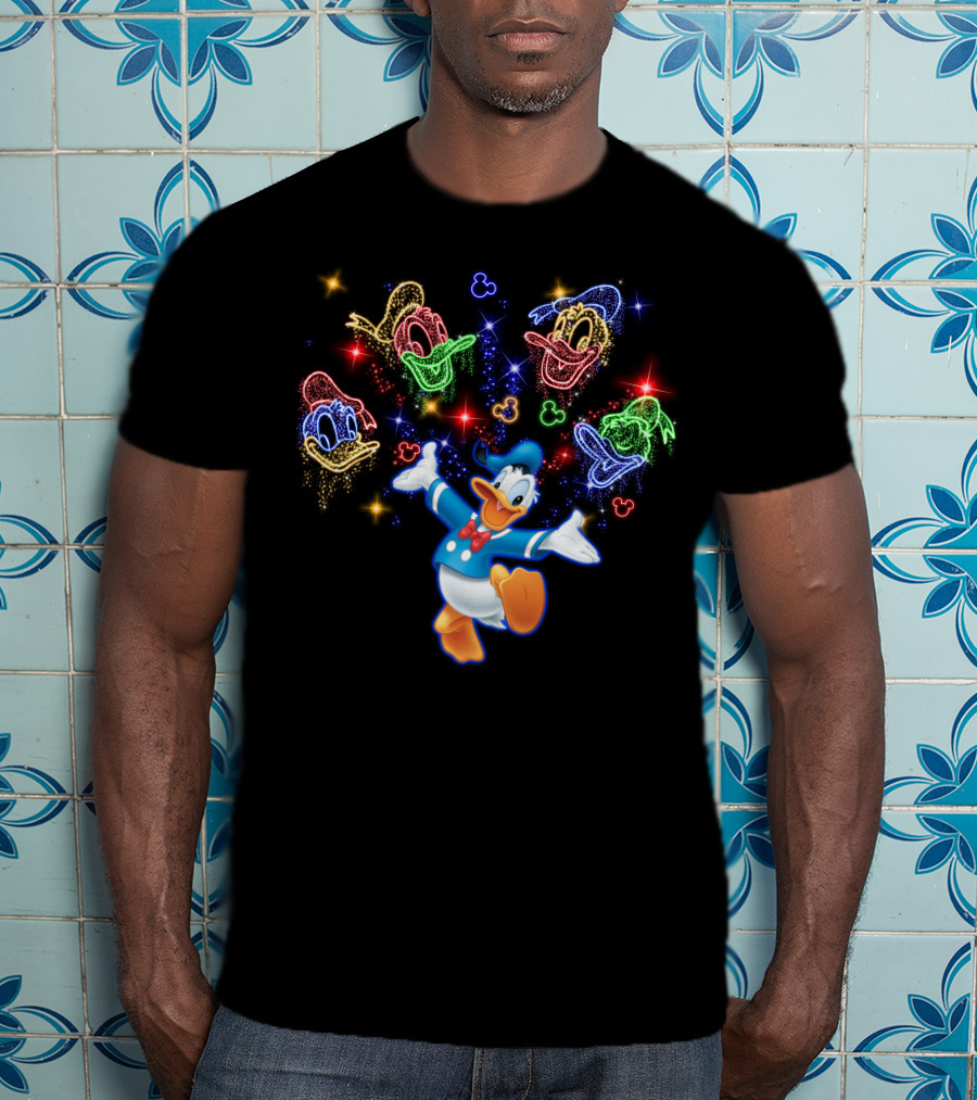 Donald Duck Neon Expressions Disney Favorites T-Shirt