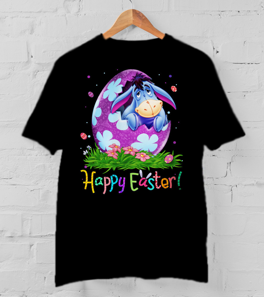 Eeyore Happy Easter Egg Floral T-Shirt