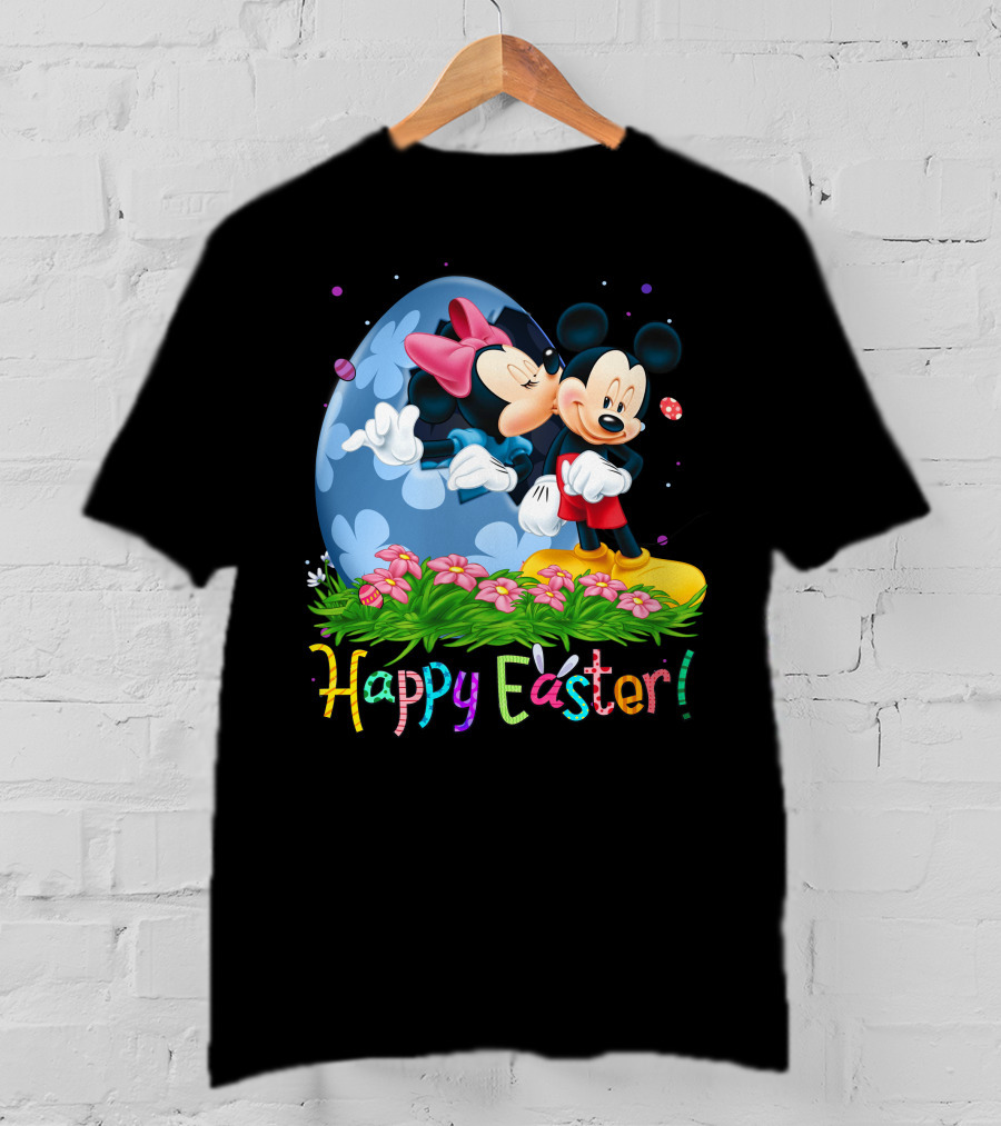 Happy Easter Mickey And Minnie T-Shirt