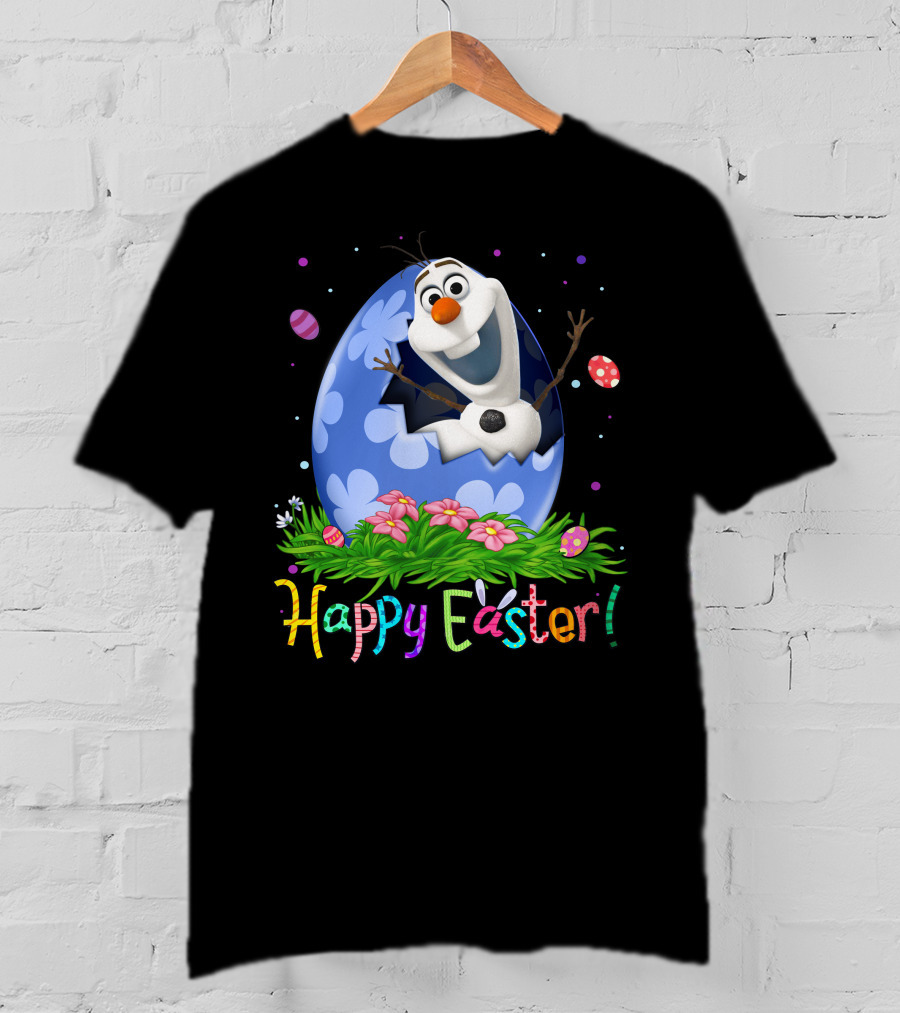Happy Easter Olaf Egg Flowers T-Shirt
