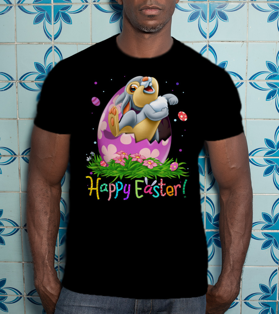 Happy Easter Thumper Easter Egg Rabbit T-Shirt