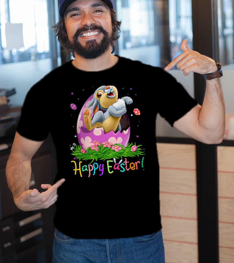 Happy Easter Thumper Easter Egg Rabbit T-Shirt
