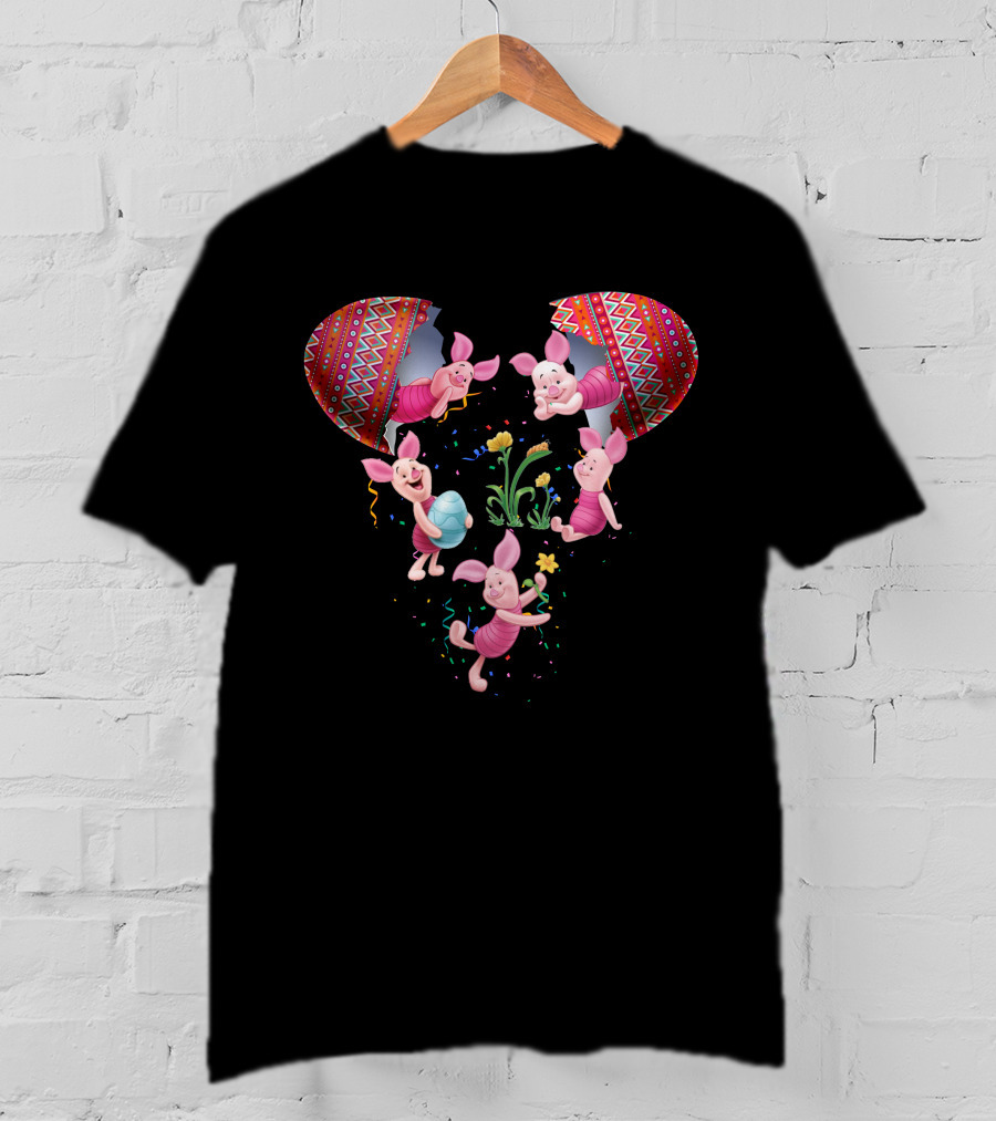 Mickey Mouse Easter Egg Piglet Party T-Shirt