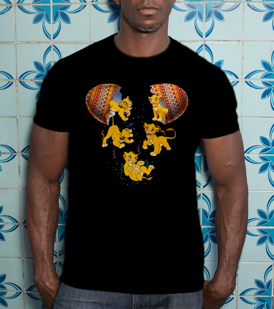 Simba Lion King Inspired Mouse Headburst T-Shirt