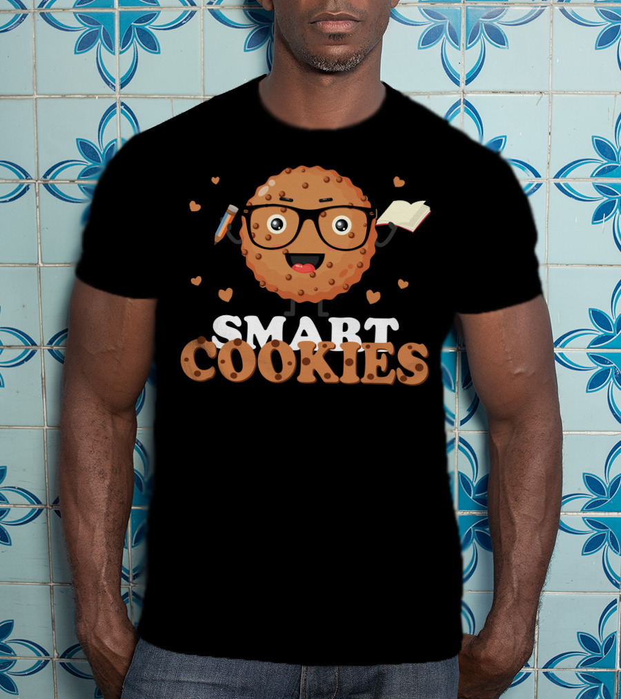 SMART COOKIES Book Pencil Glasses T-Shirt