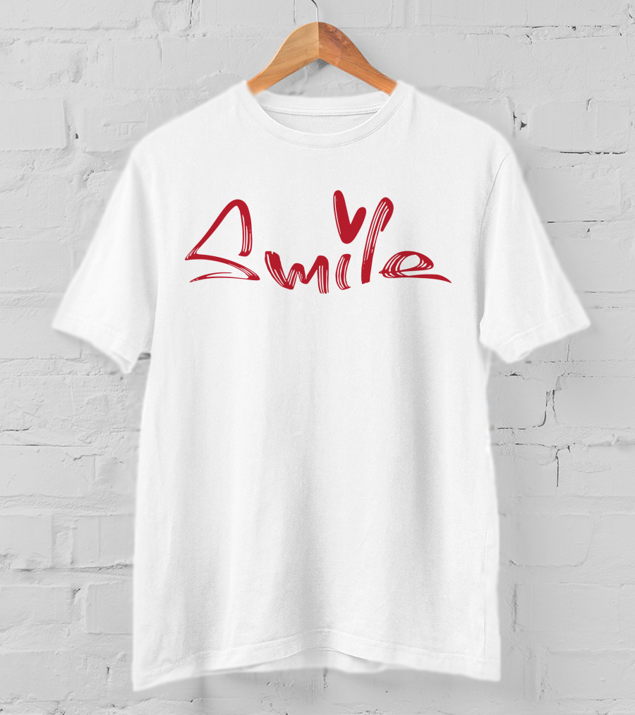 DONT FORGET TO SMILE Heart T-Shirt