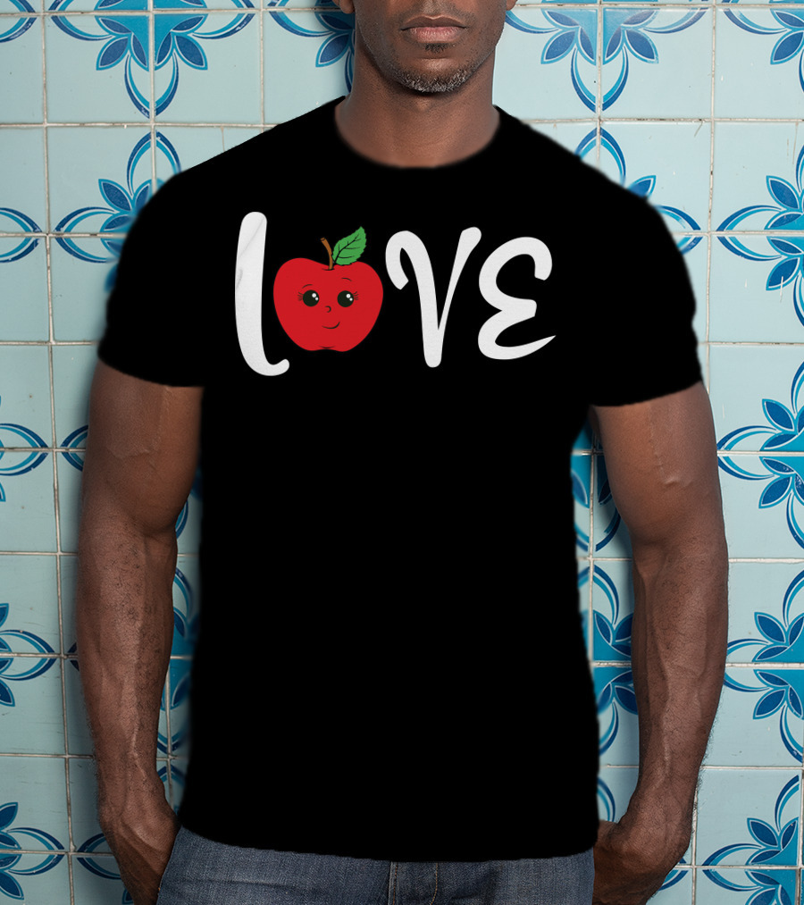 Love Cute Apple Emoji T-Shirt