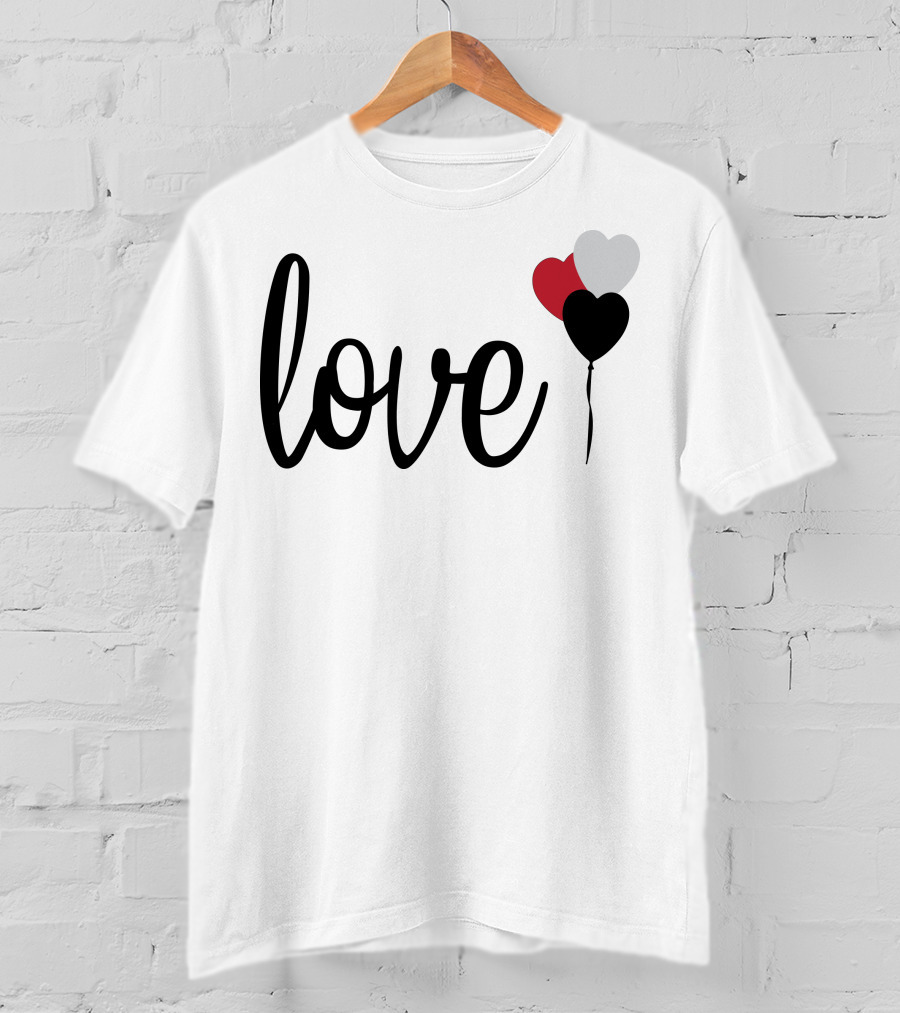 Love Heart Balloons T-Shirt