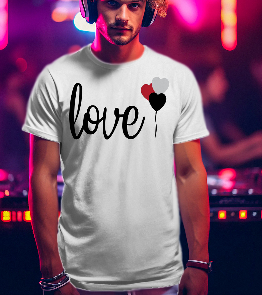 Love Heart Balloons T-Shirt