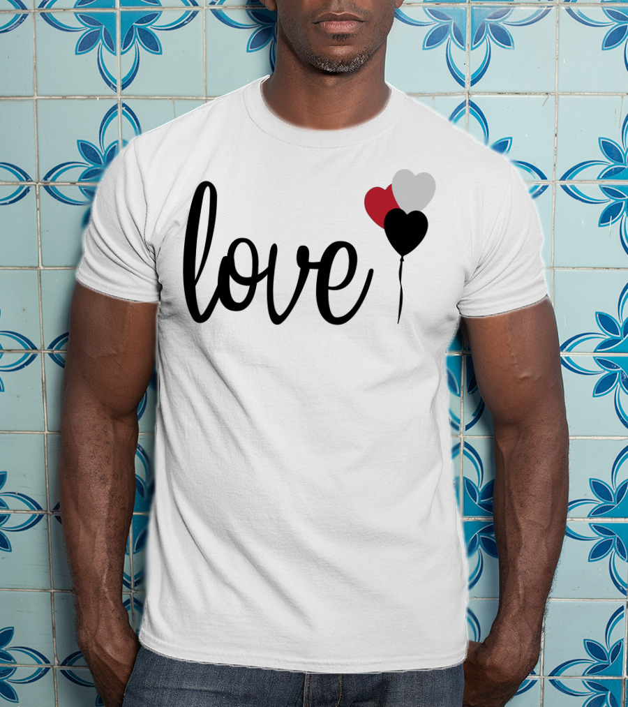 Love Heart Balloons T-Shirt