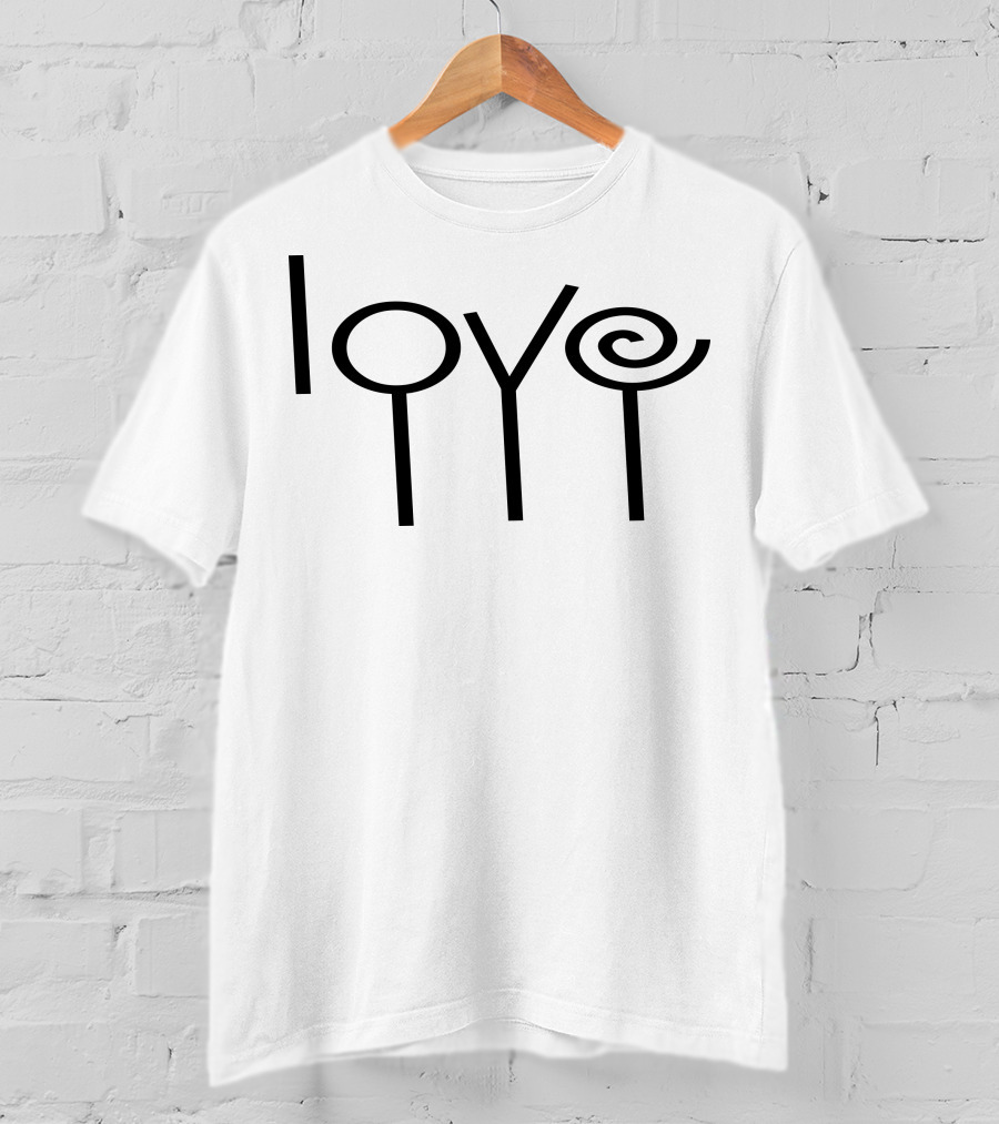 Love Candy Lollipop Typography T-Shirt
