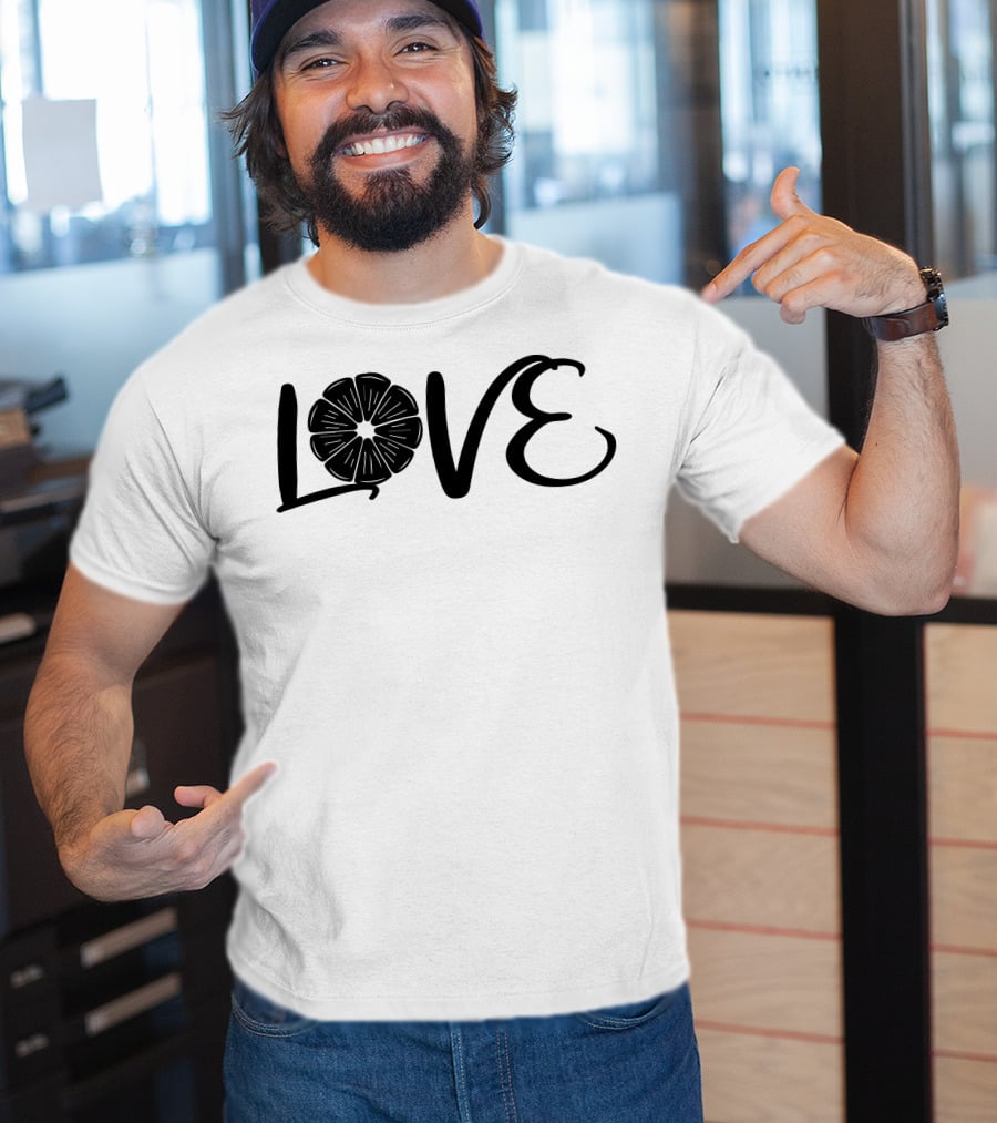 LOVE LEMON Sliced Citrus Typography T-Shirt
