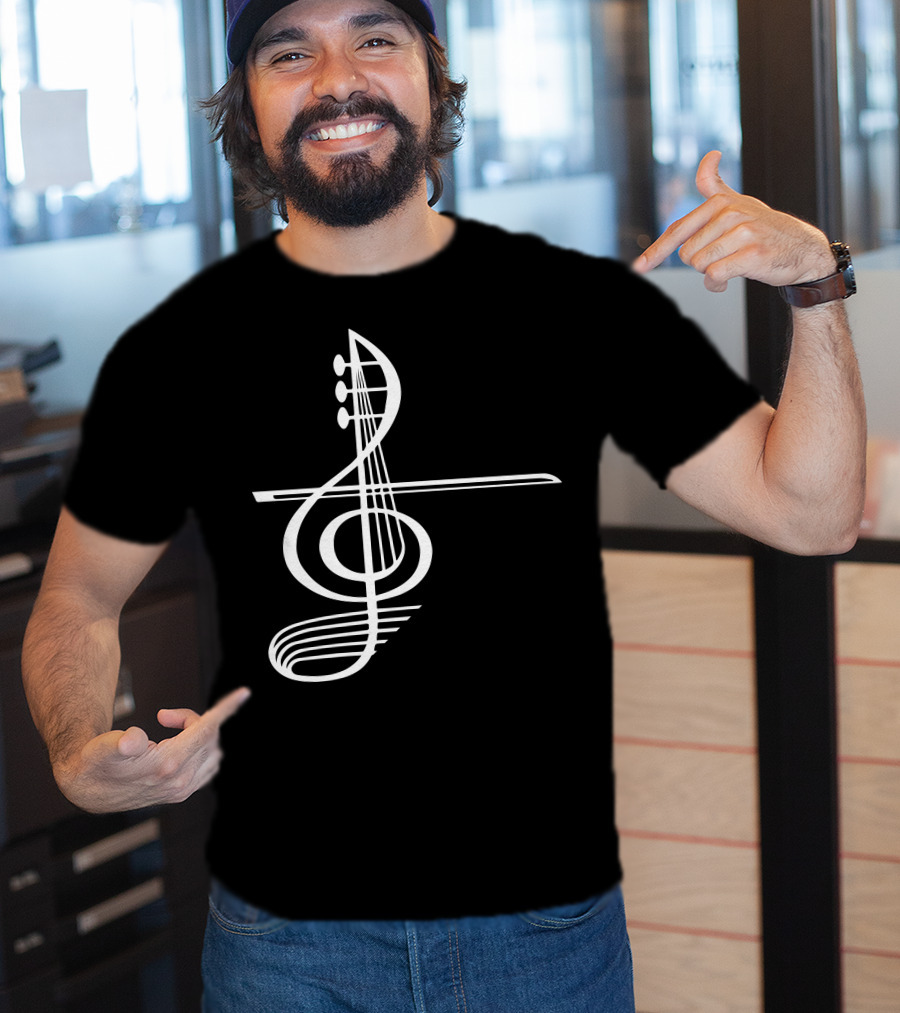 VIOLA Musical Treble Clef Strings T-Shirt