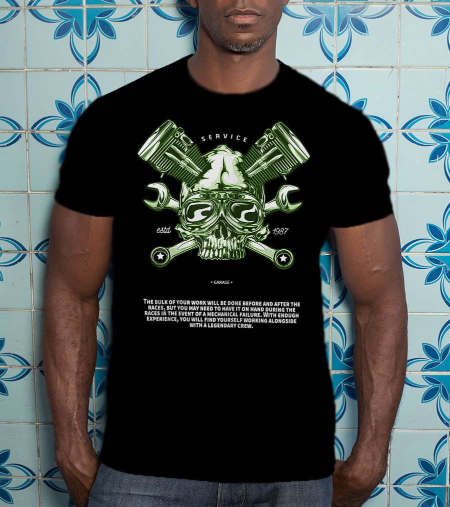 Service Garage Estd 1987 Mechanical Failure Legendary Crew Experience T-Shirt