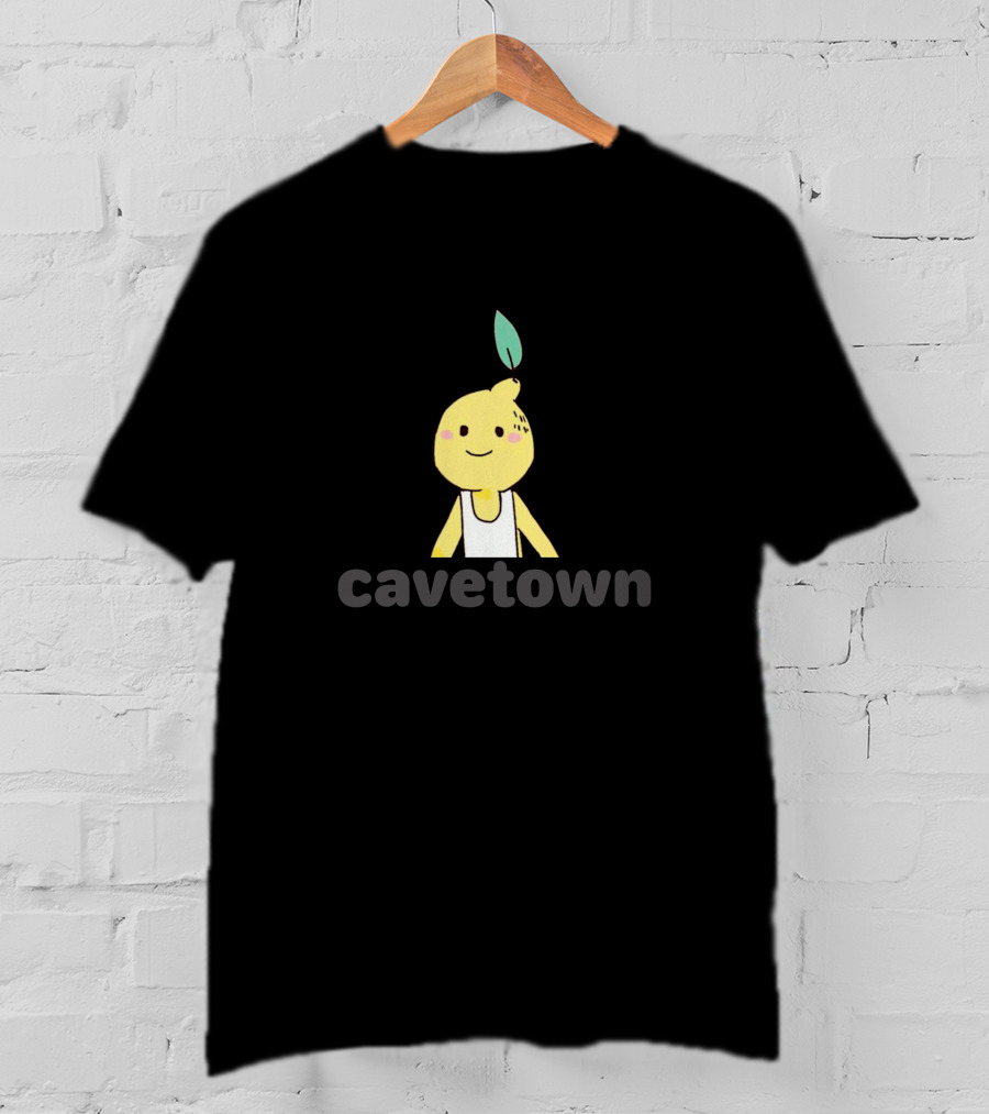 Cavetown Lemon Boy Character With Leaf And White T-Shirt
