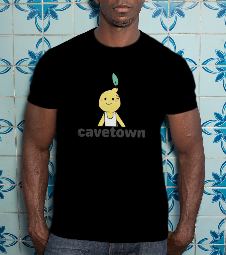 Cavetown Lemon Boy Character With Leaf And White T-Shirt
