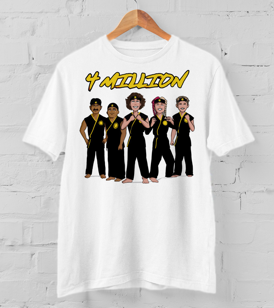 4 Million Karate Squad Celebrating Subscribers T-Shirt
