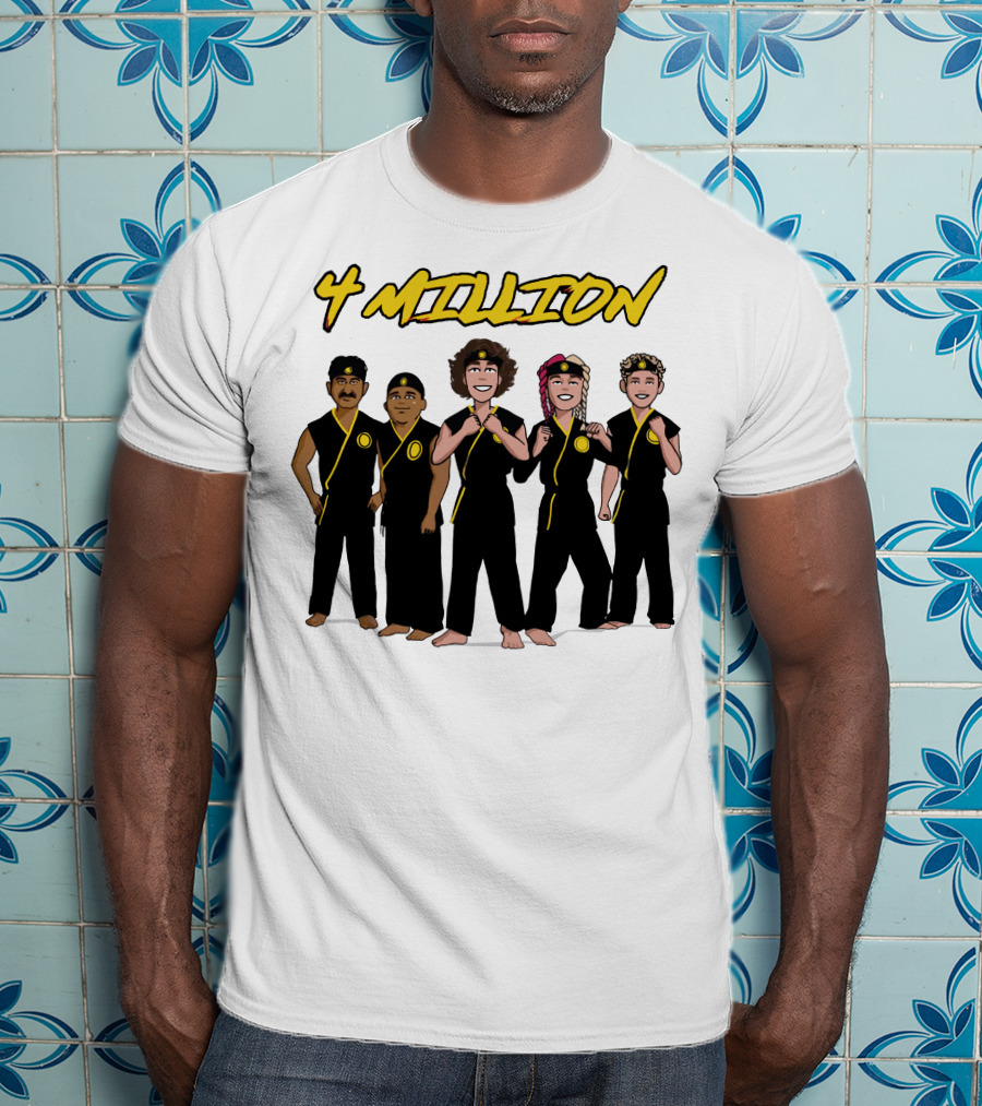4 Million Karate Squad Celebrating Subscribers T-Shirt