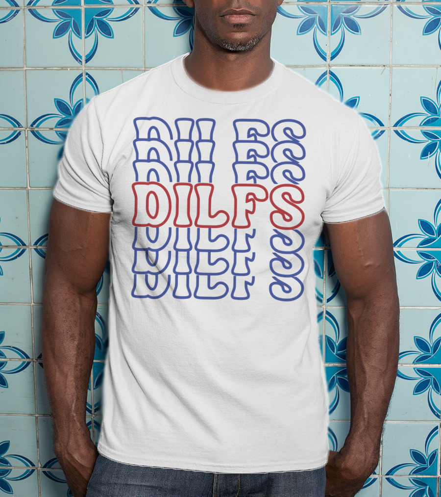 DILFS Stacked Retro Text T-Shirt