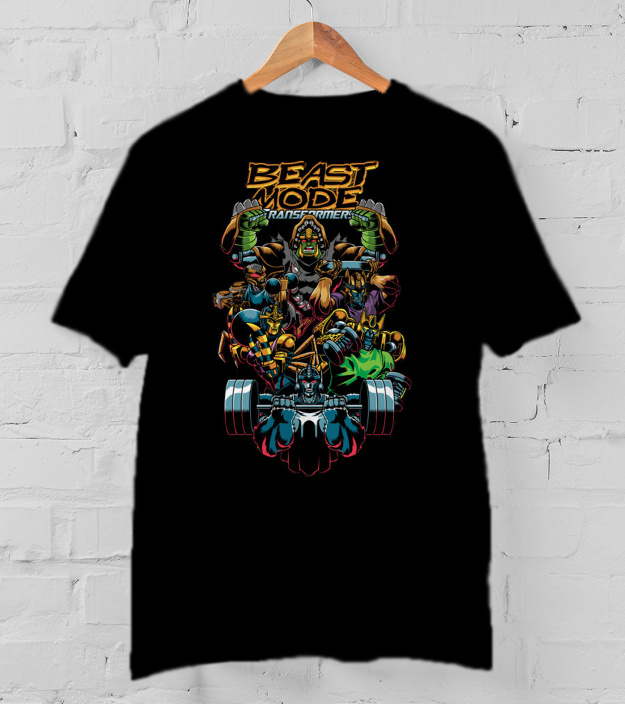 Beast Mode Transformers Powerlifting Autobots T-Shirt