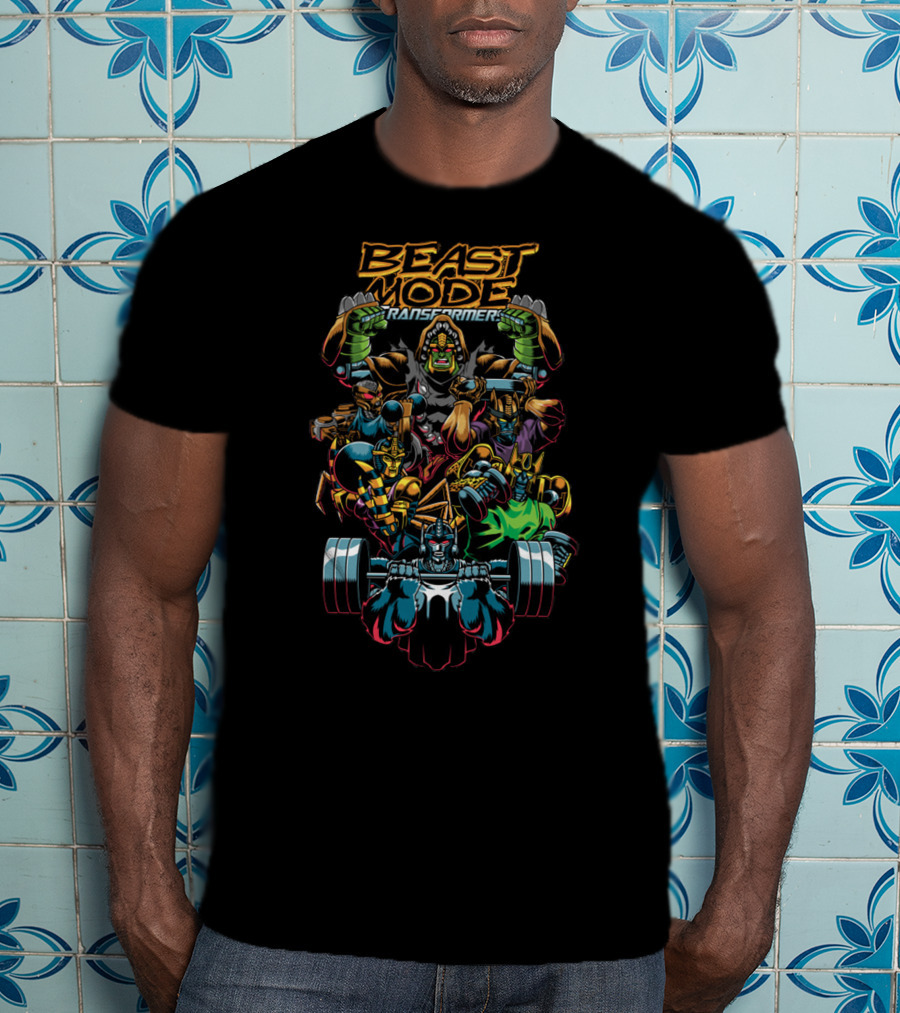 Beast Mode Transformers Powerlifting Autobots T-Shirt