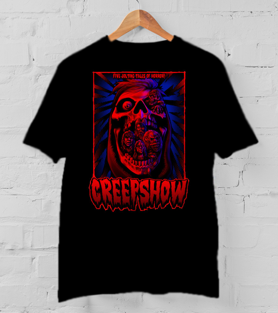 Creepshow Five Jolting Tales Of Horror Creepskull T-Shirt