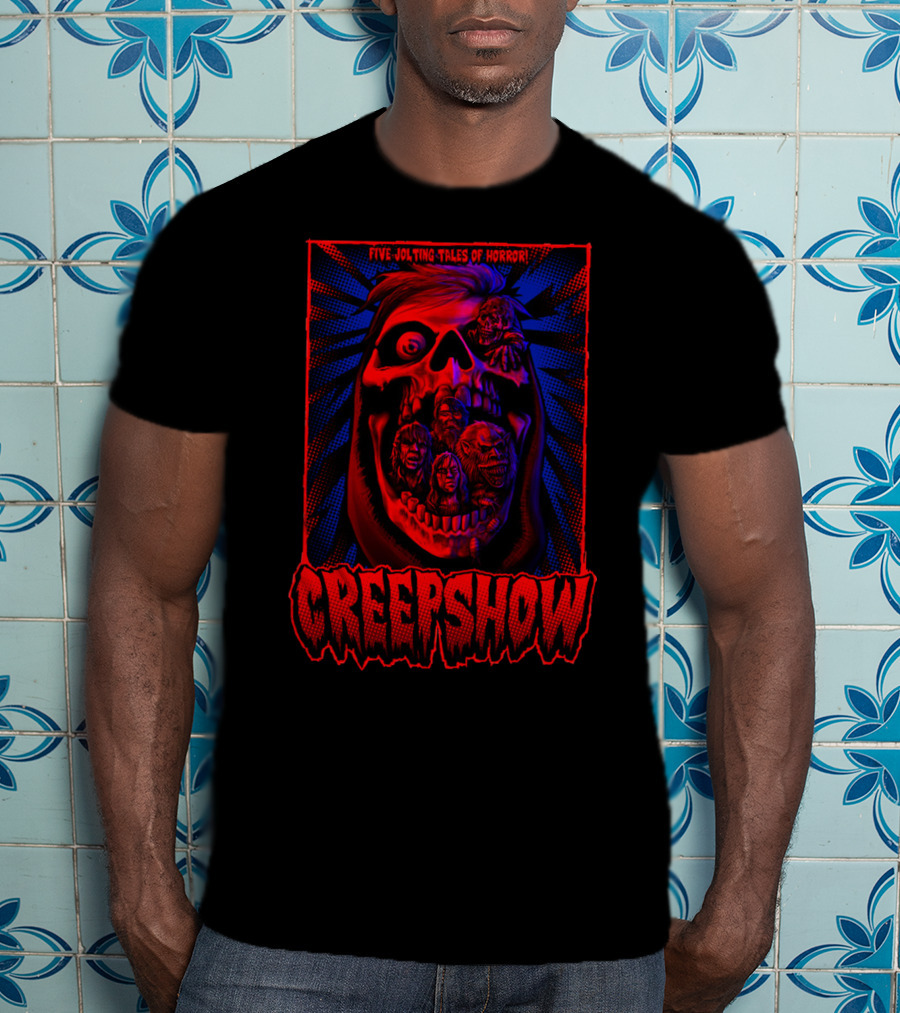 Creepshow Five Jolting Tales Of Horror Creepskull T-Shirt