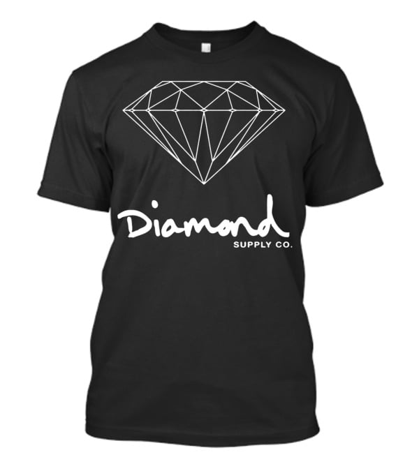 Diamond Supply Co Iconic Logo With Geometric Diamond T-Shirt