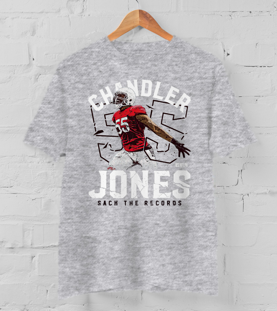 Chandler Jones 55 NFLPA Sack The Records T-Shirt