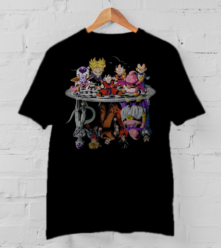 Goku Super Dragonball Characters Reflection Frieza Majin Vegeta 1589213 T-Shirt