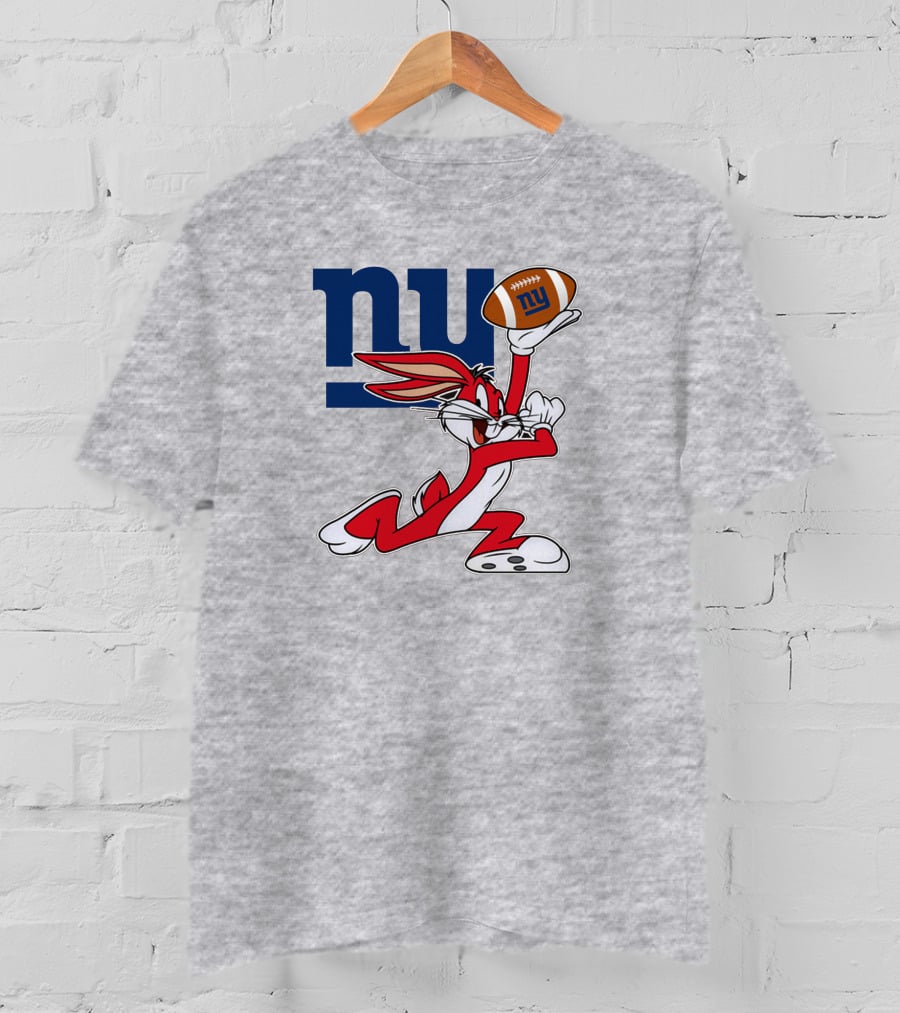 New York Giants Bugs Bunny Football T-Shirt