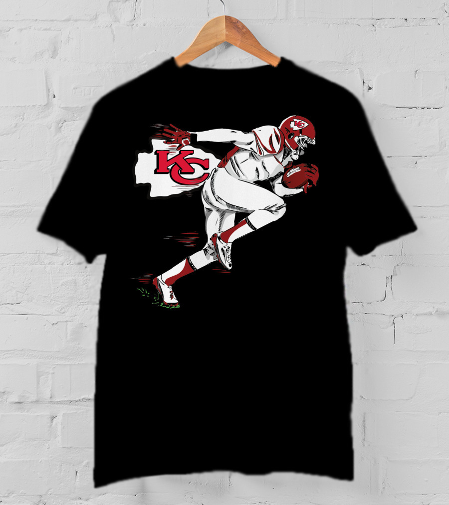 Kansas City Chiefs KC Football Player Action T-Shirt