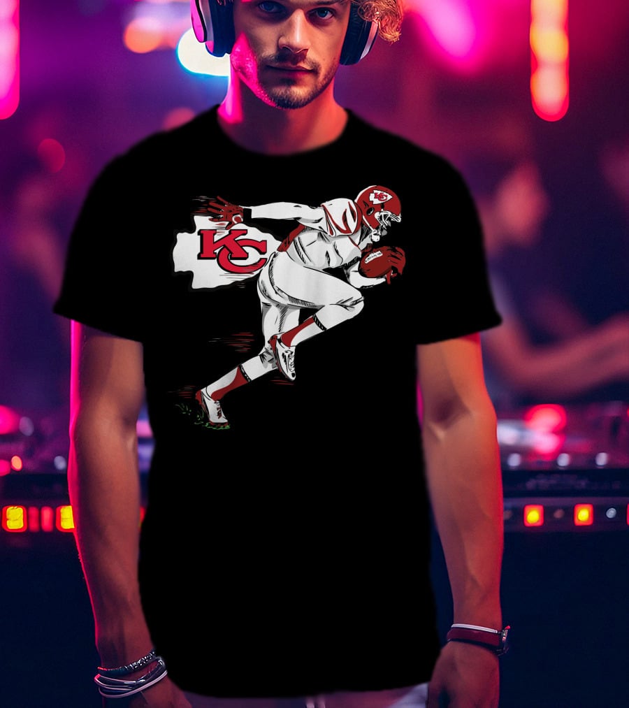 Kansas City Chiefs KC Football Player Action T-Shirt