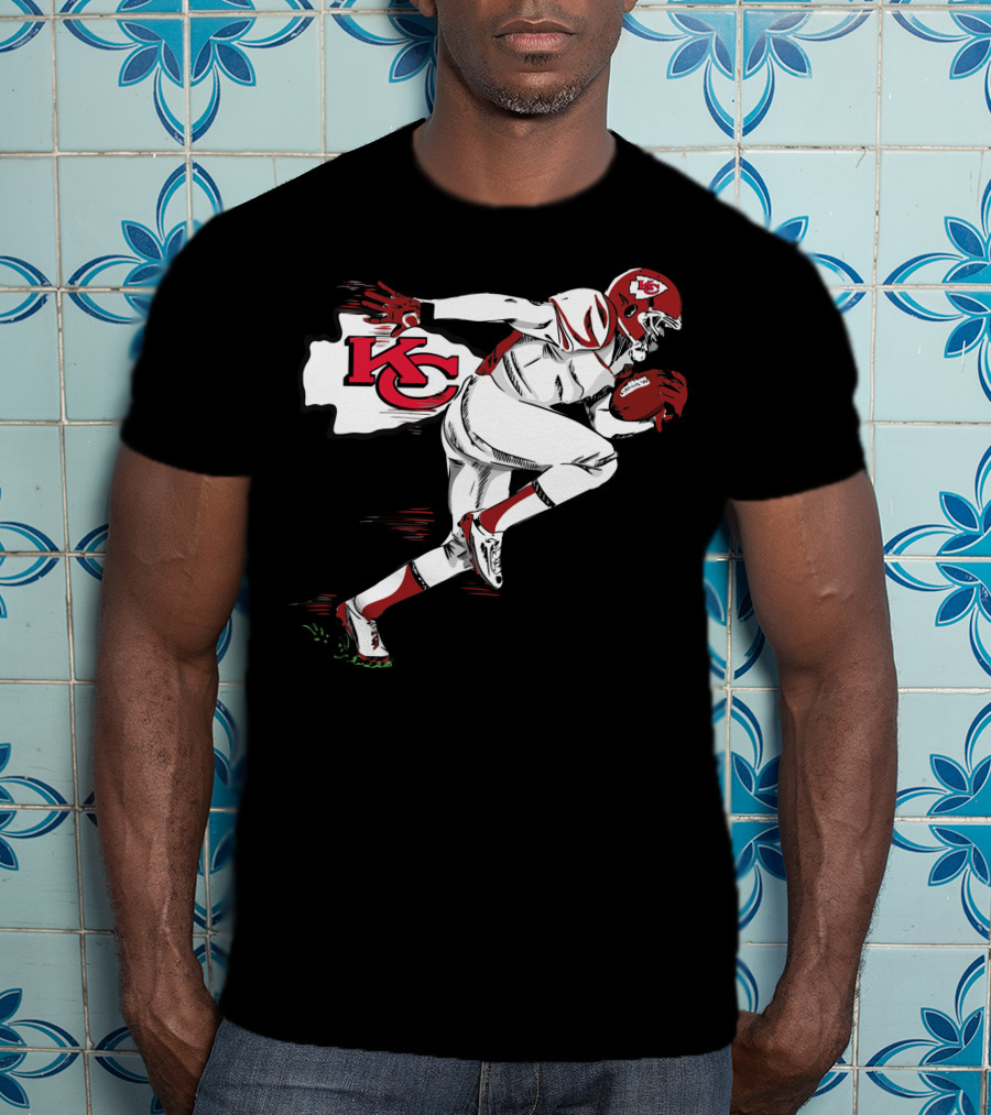 Kansas City Chiefs KC Football Player Action T-Shirt