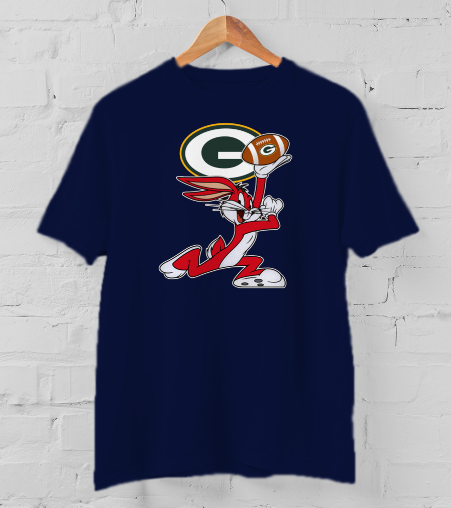 Green Bay Packers Bunny Football T-Shirt