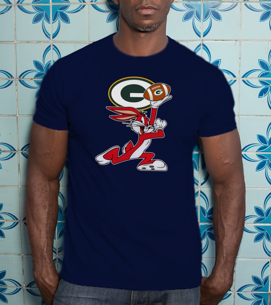 Green Bay Packers Bunny Football T-Shirt
