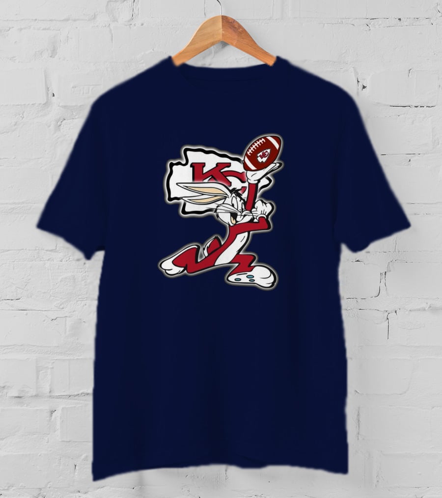 Kansas City Chiefs Bugs Bunny Football Kansas State T-Shirt