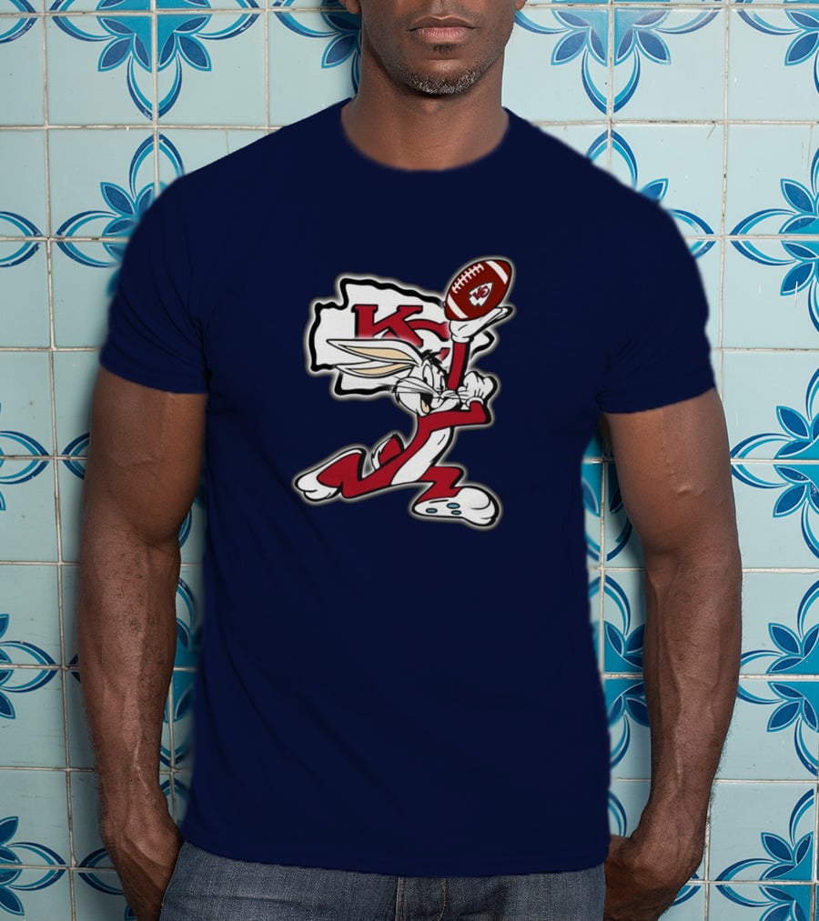 Kansas City Chiefs Bugs Bunny Football Kansas State T-Shirt