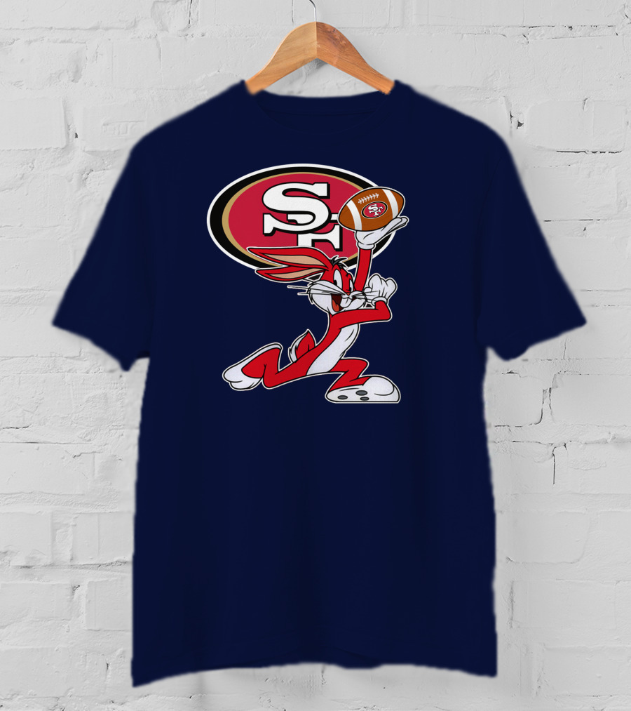 San Francisco 49ers Bugs Bunny Football T-Shirt