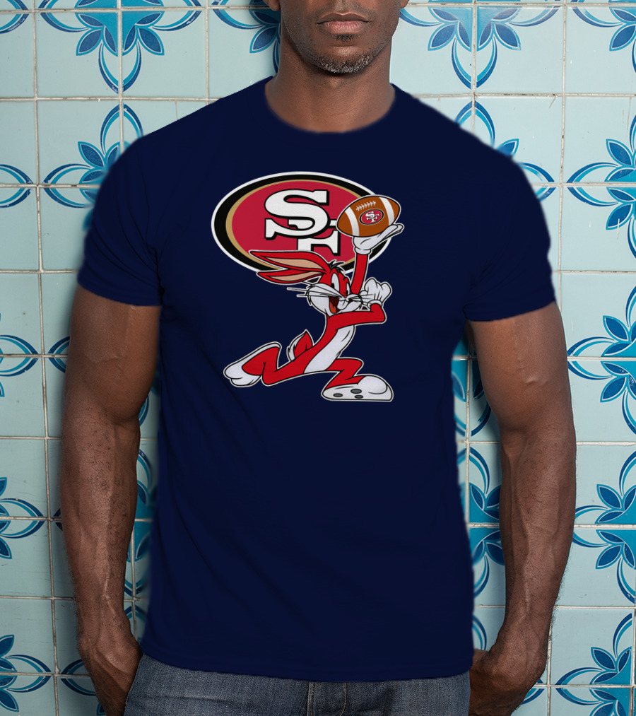 San Francisco 49ers Bugs Bunny Football T-Shirt