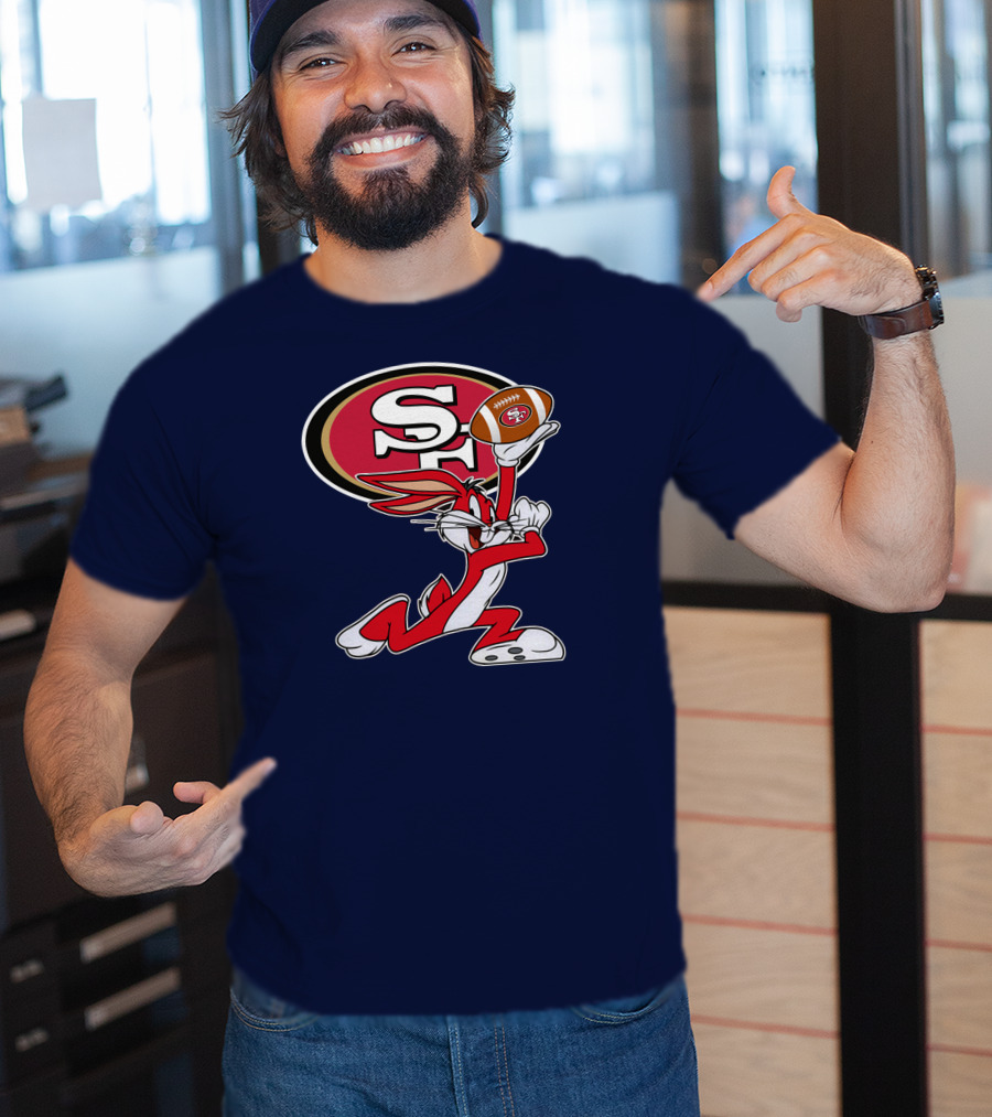 San Francisco 49ers Bugs Bunny Football T-Shirt