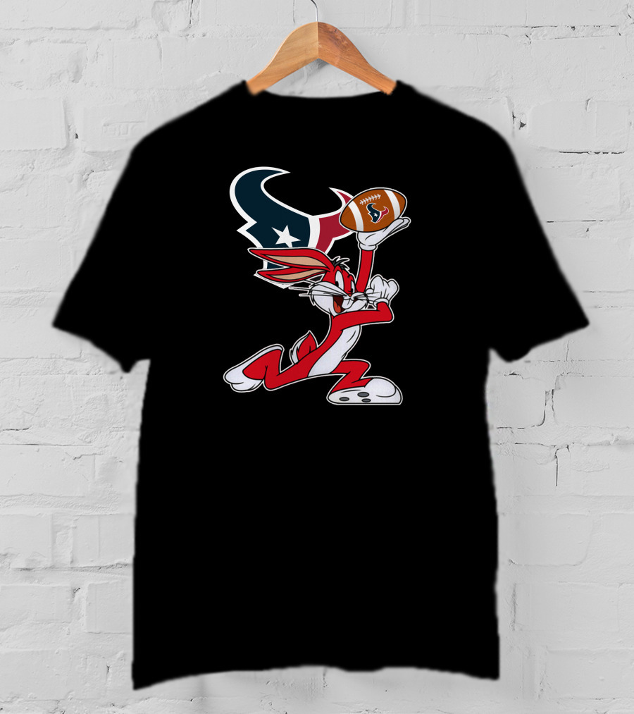 Houston Texans Bugs Bunny Chiefs Football T-Shirt