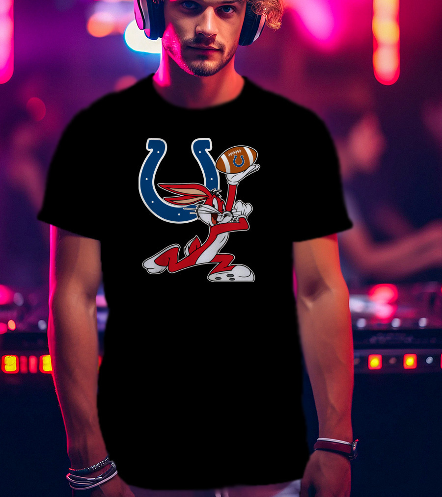 Indianapolis Colts Bugs Bunny Football T-Shirt