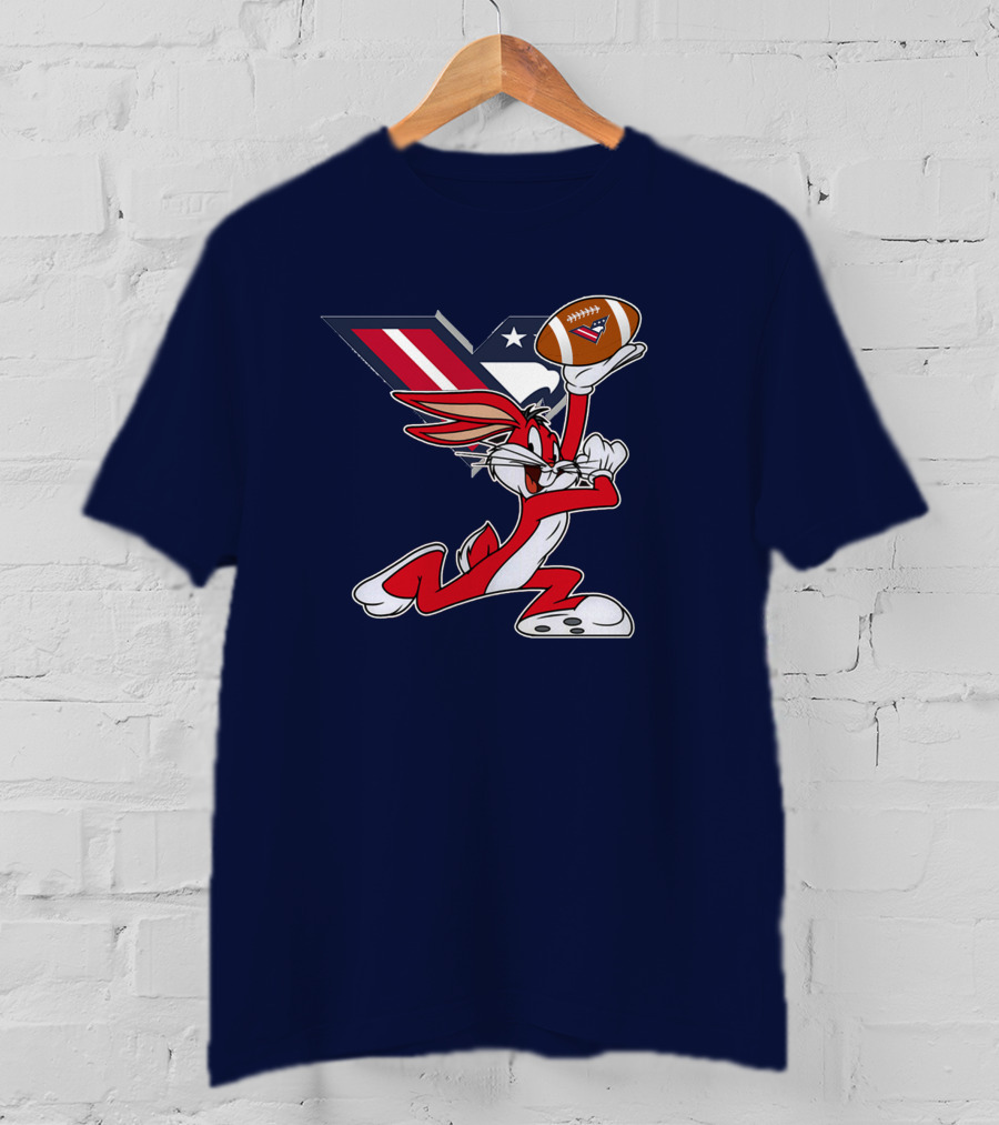 Bugs Bunny Washington Valor Chiefs Football Crossover T-Shirt