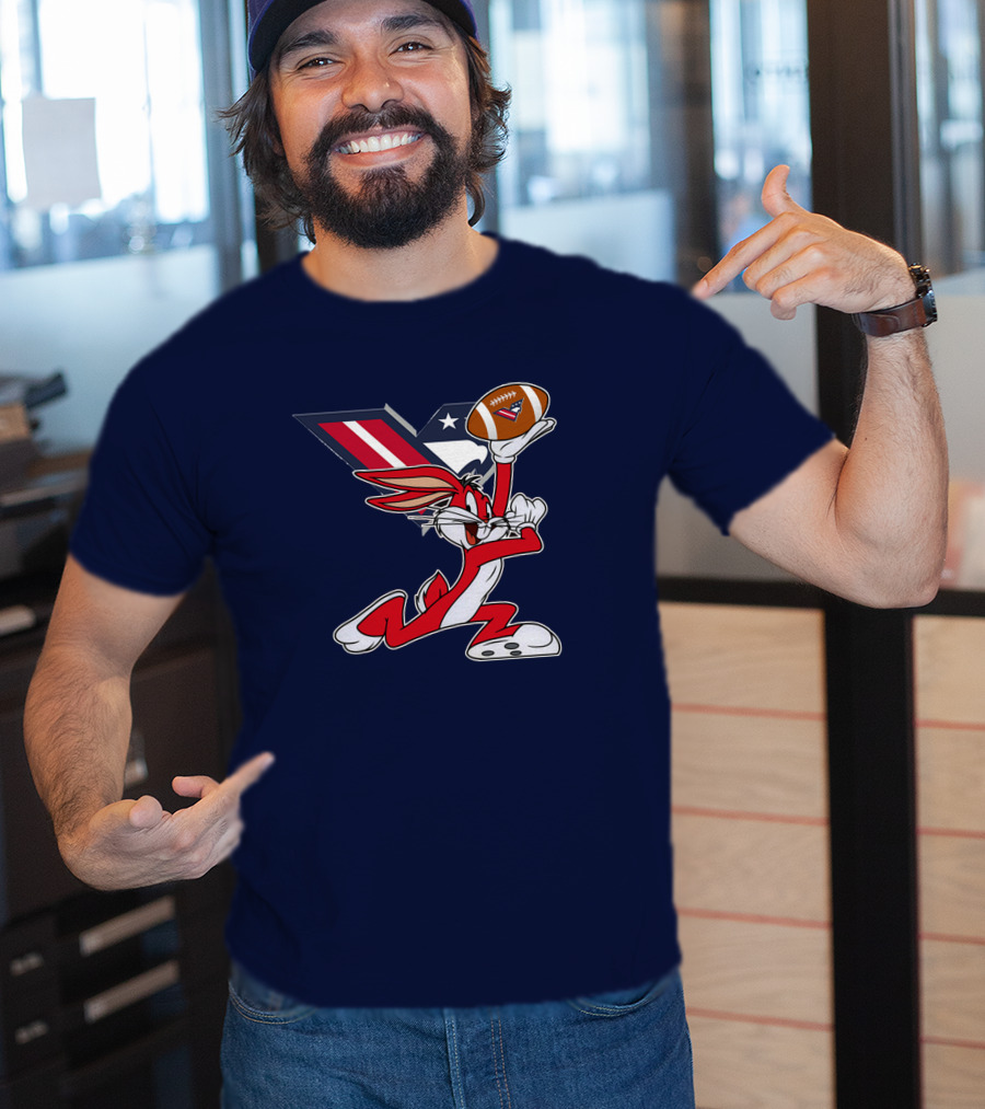 Bugs Bunny Washington Valor Chiefs Football Crossover T-Shirt