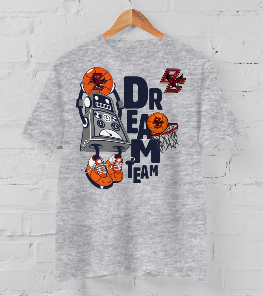 Boston College Dream Team Robot Basketball T-Shirt