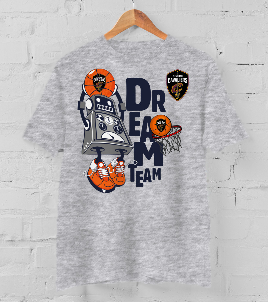 Cleveland Cavaliers Basketball Robot Dream Team T-Shirt