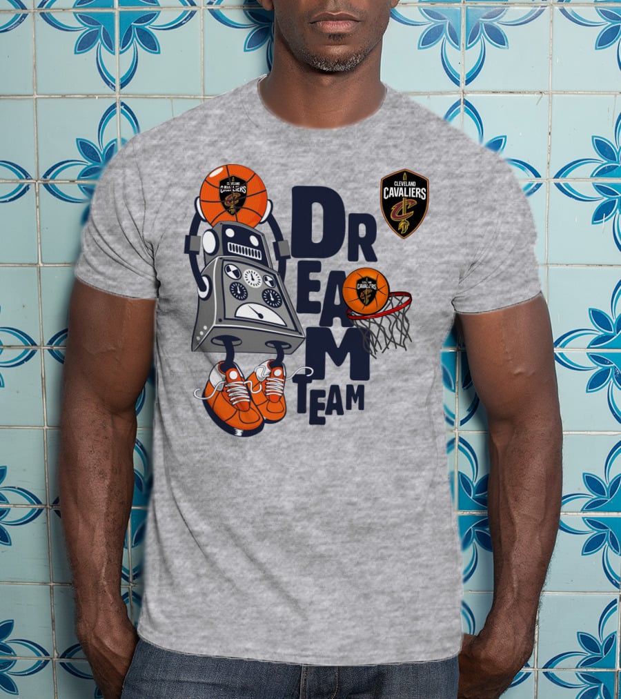 Cleveland Cavaliers Basketball Robot Dream Team T-Shirt